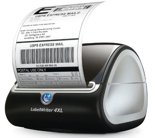Label printer with labels
