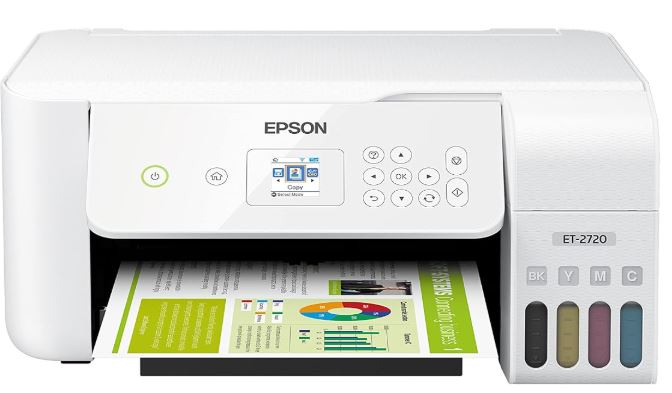 Sublimation printer producing a colorful printed transfer sheet