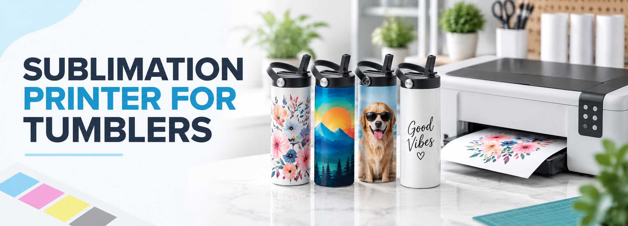 Sublimation printer for tumblers
